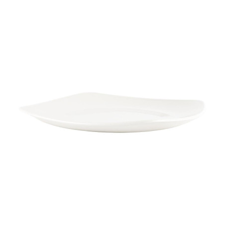 Assiettes blanches Churchill Plain Whiteware X squared 252mm (lot de 12) 