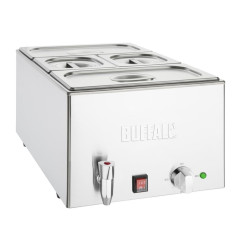 Bain-marie avec robinet et bacs Buffalo