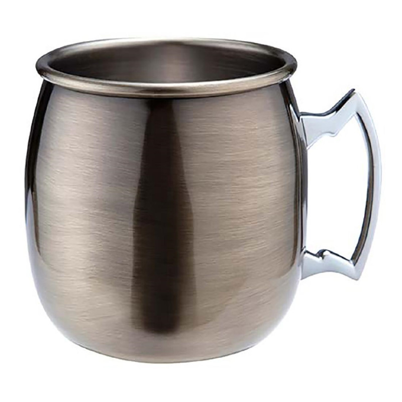 Mug incurvé plaqué laiton vieilli Moscow Mule Beaumont 500ml