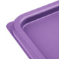 Couvercle moyen carré pour boîte alimentaire Hygiplas violet