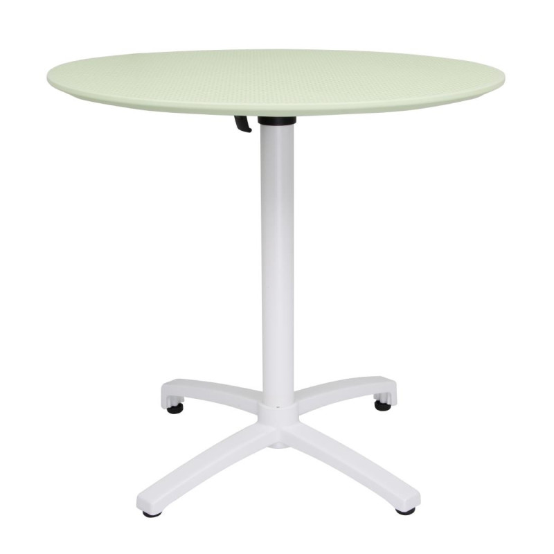 Table pliante en polypropylène Bolero 800mm vert menthe Table pliante en polypropylène Bolero 800mm vert menthe