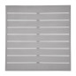 Plateau de table carré en aluminium Bolero gris clair 700 mm