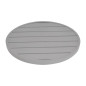 Plateau de table rond en aluminium Bolero gris clair 580 mm