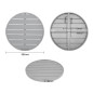 Plateau de table rond en aluminium Bolero gris clair 580 mm