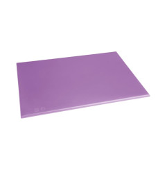 Planche à découper antibactérienne haute densité Hygiplas violette 450x300x10mm