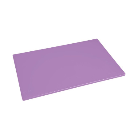 Planche à découper antibactérienne basse densité Hygiplas violette 450x300x10mm