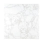 Plateau de table carré effet marbre Bolero blanc 600mm