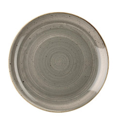 Assiettes rondes grises Churchill Stonecast 260mm (lot de 12)