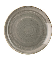 Assiettes rondes Churchill Stonecast Peppercorn Grey 260mm (Lot de 12)