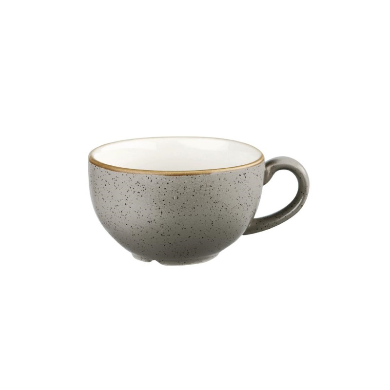 Tasses à cappuccino Churchill Stonecast Peppercorn Grey 354ml (Lot de 12)