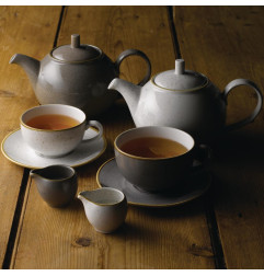 Tasses à cappuccino Churchill Stonecast Peppercorn Grey 354ml (Lot de 12)