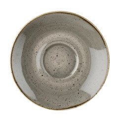 Soucoupes à cappuccino rondes Churchill Stonecast grises 185mm (lot de 12)