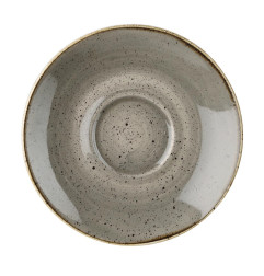 Soucoupes à cappuccino Churchill Stonecast Peppercorn Grey 185mm (Lot de 12)