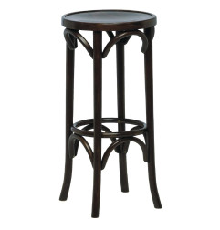 Tabouret de pub haut en bois courbé Fameg