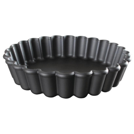 Moules à tartelette ronds cannelés Exoglass Matfer Bourgeat 90mm (lot de 12)