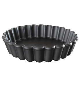 Moules à tartelette ronds cannelés Exoglass Matfer Bourgeat 90mm (lot de 12)