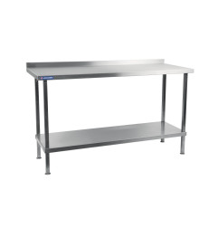 Table murale en acier inoxydable Holmes avec dosseret 1500 mm