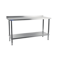 Table murale en acier inoxydable Holmes avec dosseret 1800 mm