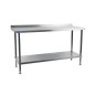 Table murale en acier inoxydable Holmes avec dosseret 1800 mm