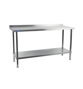 Table murale en acier inoxydable Holmes avec dosseret 1800 mm