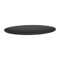 Plateau de table rond Topalit Smartline 80cm anthracite