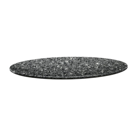Plateau de table rond Topalit Smartline 70cm granite noir