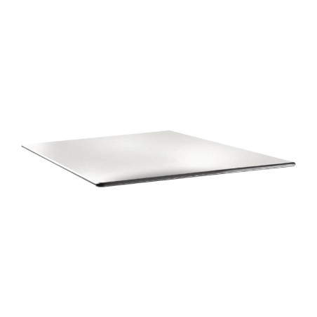 Plateau de table carré Topalit Smartline 70x70cm blanc pur