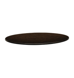 Plateau de table rond Topalit Smartline 70cm wengé