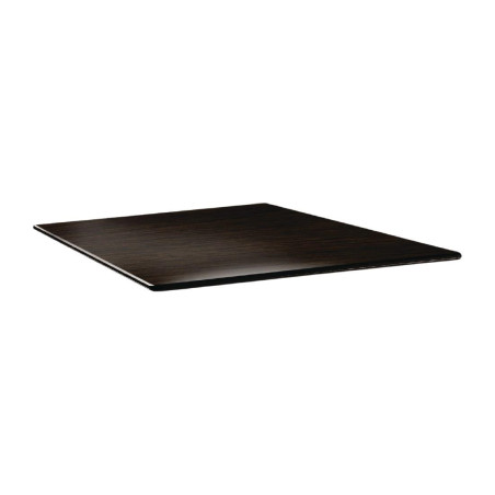 Plateau de table carré Topalit Smartline 80x80cm wengé