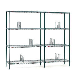Séparateurs d'étagère Super Erecta Metro 460 x 203mm (lot de 4)