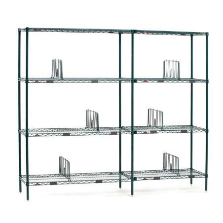 Séparateurs d'étagère Super Erecta Metro 460 x 203mm (lot de 4)
