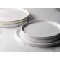 Assiettes avec rebord Churchill Chefs blanches 210mm (lot de 6)