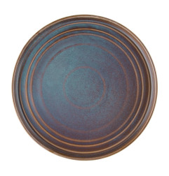 Assiettes plates rondes irisées Olympia Cavolo 270mm (lot de 4)