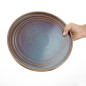Assiettes plates rondes irisées Olympia Cavolo 270mm (lot de 4)