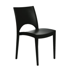 Chaise empilable d'extérieur / intérieur Sol anthracite