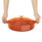Cocotte en fonte ronde Vogue 3,5L orange