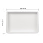 Bac à pâtons en polypropylène Vogue 650 x 455 x 85mm Bac à pâtons en polypropylène Vogue 650 x 455 x 85mm