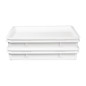 Bac à pâtons en polypropylène Vogue 650 x 455 x 85mm Bac à pâtons en polypropylène Vogue 650 x 455 x 85mm