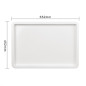 Couvercle pour bac à pâtons en PP Vogue 650 x 455 x 84mm Couvercle pour bac à pâtons en PP Vogue 650 x 455 x 84mm