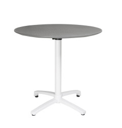 Table pliante en polypropylène Bolero 800mm gris foncé