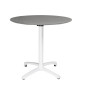 Table pliante en polypropylène Bolero 800mm gris foncé Table pliante en polypropylène Bolero 800mm gris foncé