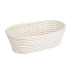 Panier de fermentation ovale en rotin Vogue 250x150x80mm