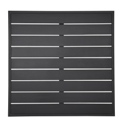 Plateau de table carré en aluminium Bolero noir 700 mm
