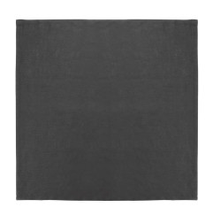 Serviettes de table en lin Olympia noires 400x400mm (lot de 12)