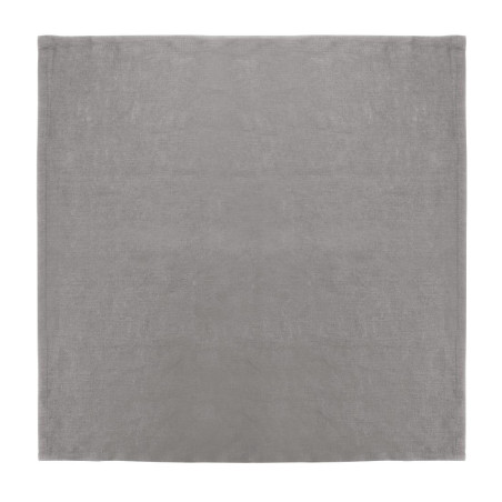 Serviettes de table en lin Olympia grises 400x400mm (lot de 12)