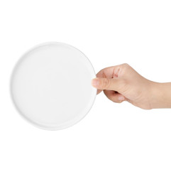 Assiettes plates rondes Olympia Whiteware 150mm (lot de 6)