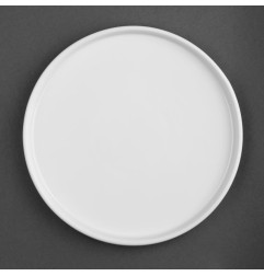 Assiettes plates rondes Olympia Whiteware 268mm (lot de 4)