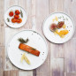 Assiettes plates rondes Olympia Whiteware 268mm (lot de 4)
