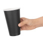 Gobelets boissons chaudes paroi simple Fiesta Recyclable noirs 455ml (lot de 50)
