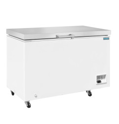 Congélateur coffre avec couvercle inox Polar Série G 378L